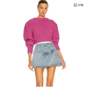 NWT ISABEL MARANT ÉTOILE Pleane
Wool-Blend Rib-Knit Sweater